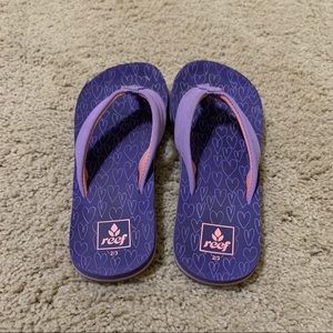 Reef girls size 2/3 flip flops